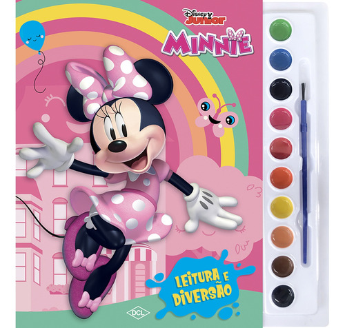 Livro Infantil Colorir Minnie Aquarela - Dcl