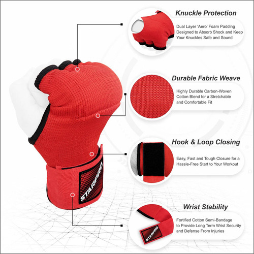 Protector De Puño Vendas Acolchadas Para Manos De Boxeo Star