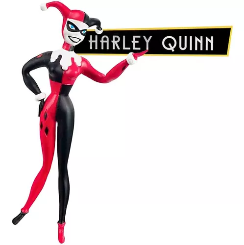 Boneco Flexível Batman + Boneca Arlequina Harley Quinn dc