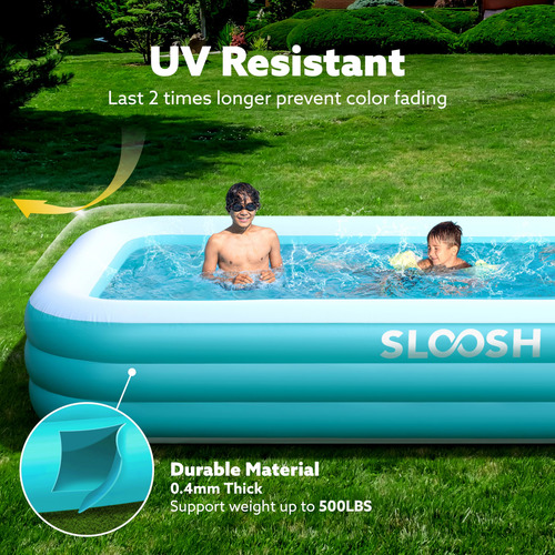 Piscina Inflable Familiar Con Asientos, 305 X 183 X 56 Cm