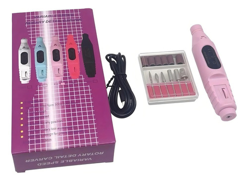Kit Manicure Torno Uñas Limas Todo En Uno