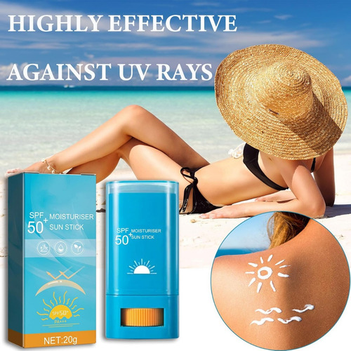 Sunscreen Stick Spf 50+, Protector Solar Facial Para Todo Ti