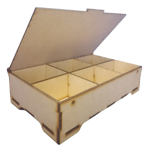 Caja Tipo Alhajero Mdf3 Mm 25x16x7 Cm 