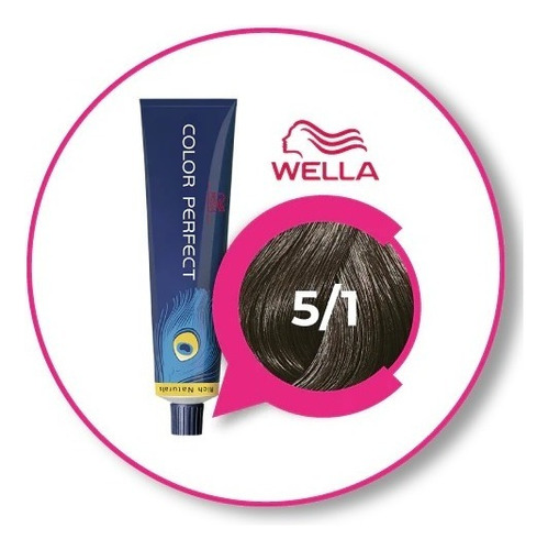  Wella Tintura Color Perfect Rich 60ml Oxidante 20% Tono 5/1