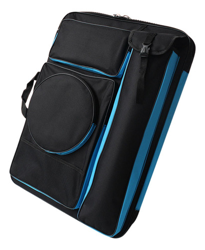 Case De Cartera De Arte A4, Mochila Artista, Pan Azul Negro