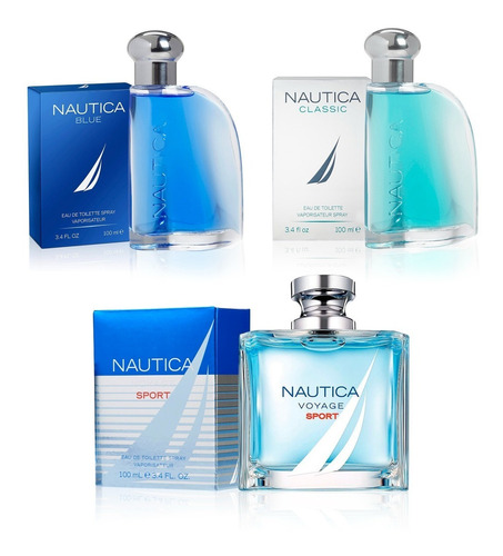 Nautica Voyage Sport + Clasico + Blue Caballero 100ml Edt