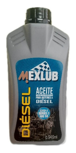 Diesel Monogrado Sae 50 Series 3 Cf/cf-2 946 Ml