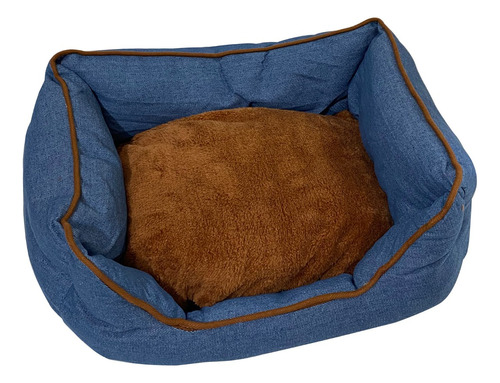 Cucha Cama De Jean Para Perros, Gatos, Mascotas 50x45x15cm