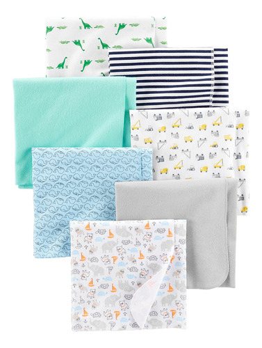 Simple Joys By Carter's Baby - Pack De 7 Mantas De Franela .