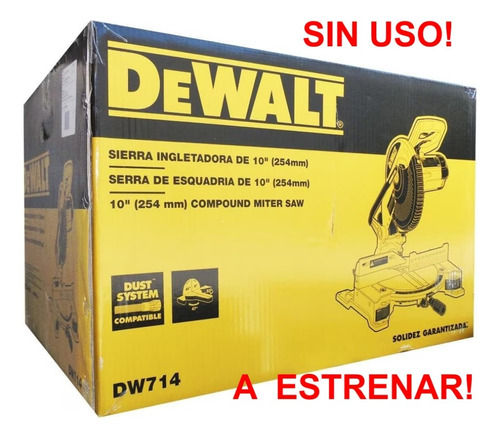 Sierra Ingletadora Dewalt Dw714 1650w - Sin Uso! A Estrenar!