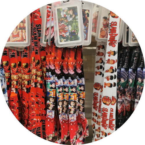 Un Lanyard + Porta Credencial Anime Shingeki, Slam, Inuyasha