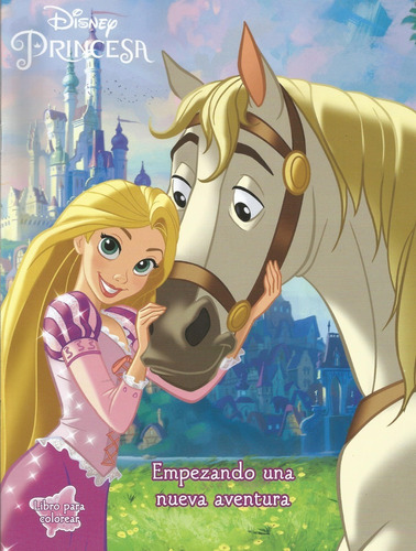 Libros Colorear Infantil Princesas Disney Rapunzel #1 16 Pg