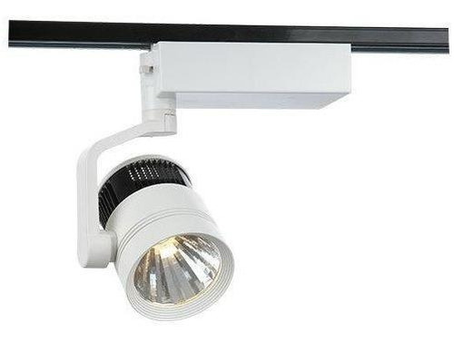 Foco Para Riel Led 28w Luz Cálida Cilíndrico Horizontal