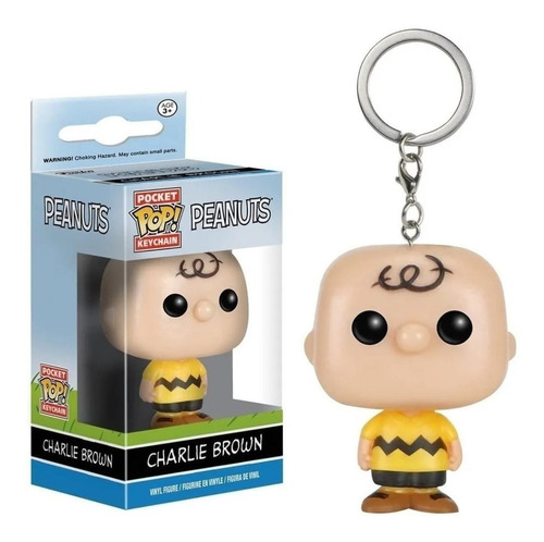 Llavero Funko Pop Keychain Charlie Brown Peanuts Coleccion