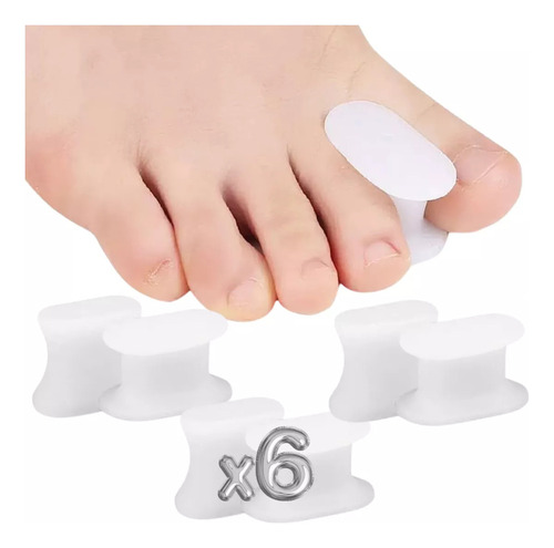 Wang 3 Par Separator Separator De Dedos Gel Juanete