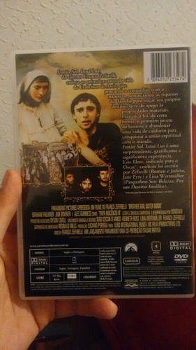 Irmão Sol Irmã Lua Dvd Filme Franco Zeffirelli São Franscisc (Usado)
