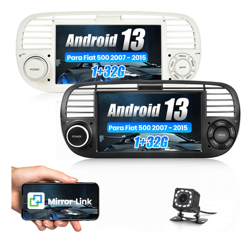 Autostereo Carplay Mirrorlink For Fiat 500 2007-2015