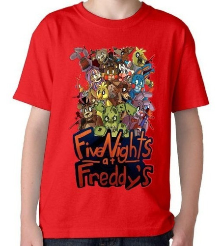 Remera Algodon Niño - Five Nights At Freddys - Ok Creativo