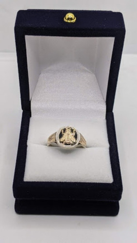 Anillo En Plata, Oro Y Onix Profesion Maestra