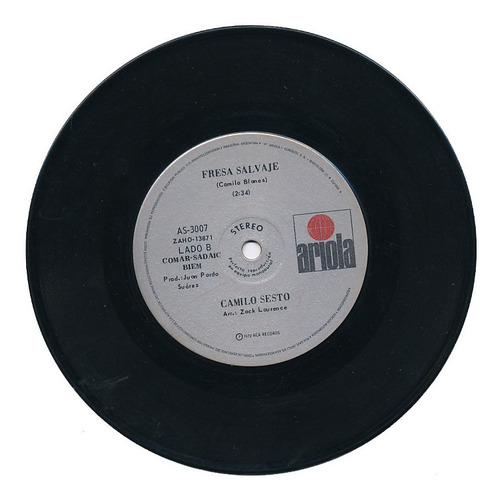 Camilo Sesto - Vinilo Simple - Solo Un Hombre (Usado)