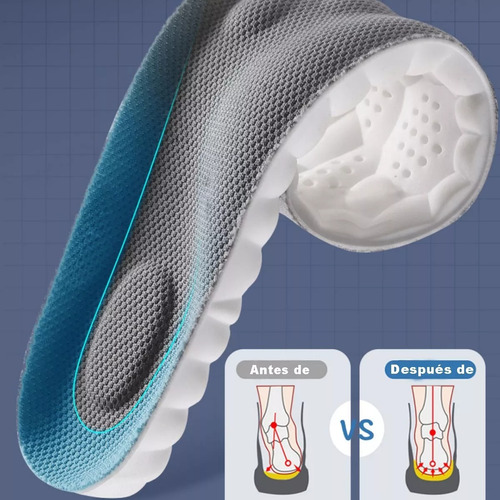 2 Plantilla Deportiva De Silicona 4dsuaves Y Muy Elásticas