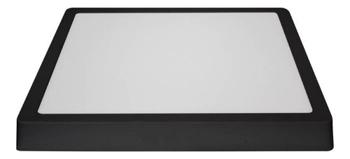 Painel Led Backlight Sobrepor Quadrado 40w 6500k Bivolt Cor Preto 110v/220v