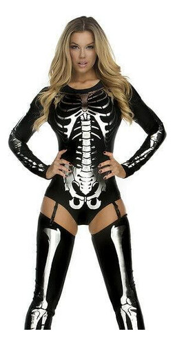 Disfraz Talla Large/x-large Para Mujer Esqueleto S Halloween