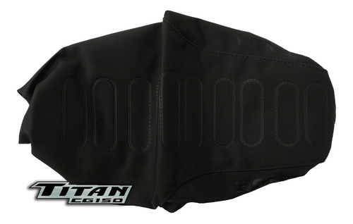 Funda Asiento Honda Cg 150 Titan Negra Lisa / Miguelhnos