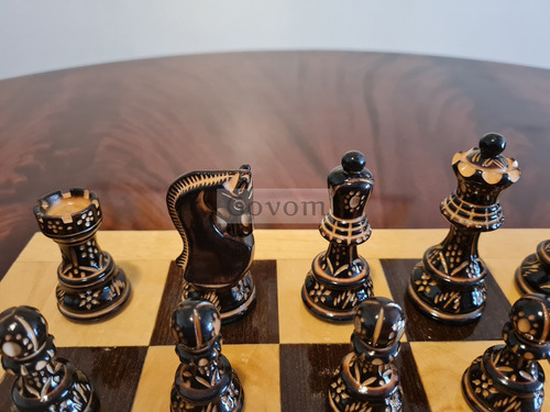 Juego Ajedrez Madera Profesional Piezas Rusia