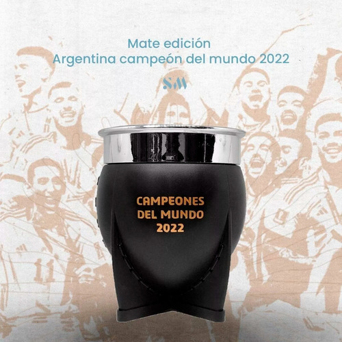 Imagen 4 de 9 de Set Mate Pampa Xl Afa + Latas Yerbera Azucarera Argentina