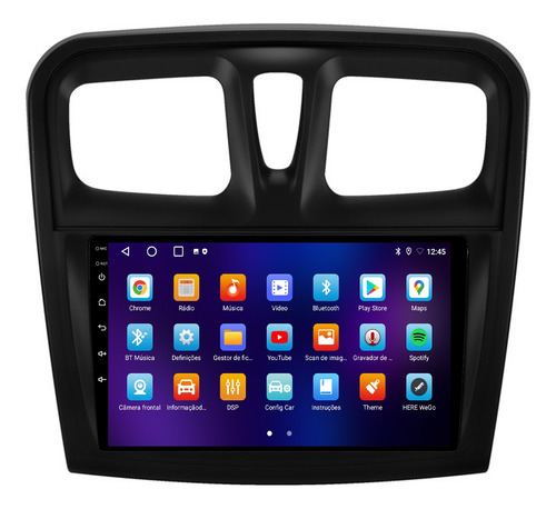 Multimidia Logan 15/19 9p Android 14 Carplay 4gb 64gb