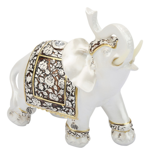 Adorno De Regalo De Decoración De Elefante De Porcelana Dora