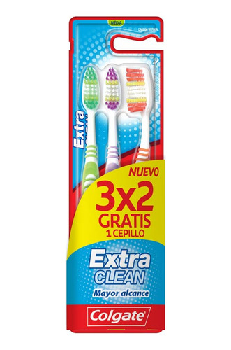 Cepillo  Exclean 3x2 1 Un Colgate Cepillos Dentales