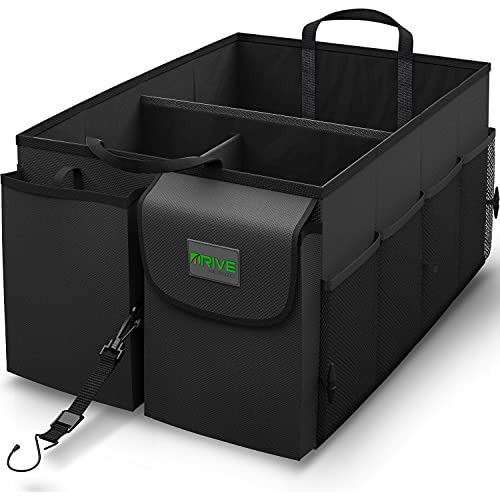 Organizador Para Maletero Plegable Con Asas Y Gancho Negro