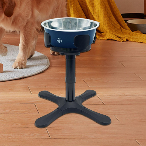Soporte Para Cuenco Para Perros, Ancho Ajustable Con Cuenco