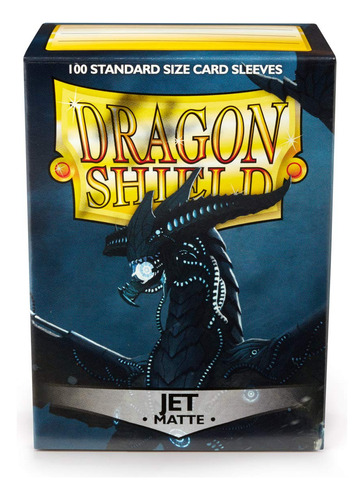 Dragon Shield - Fundas De Tamano Estandar - Matte Jet 100ct 