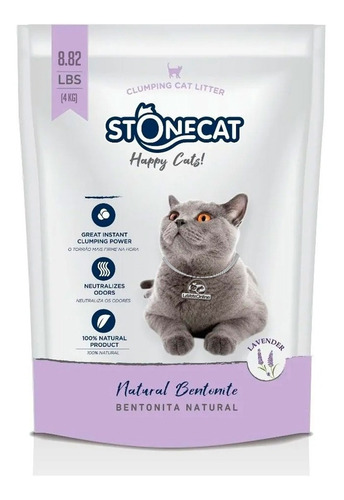 Piedras Stonecat Aglomerante Bolsa 4 Kg Lavanda Rinde Mas!