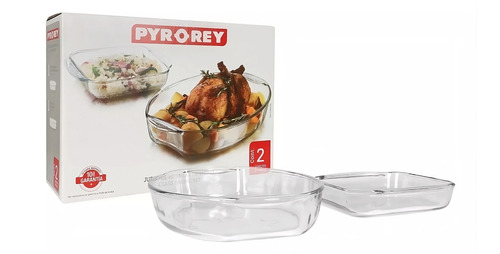 Refractario Molde De Vidrio Pyro Rey Kit Para Horno 2 Pzas