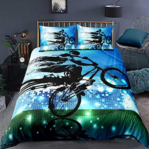 Feelyou Boys Juego De Ropa De Cama, Dirt Bike Sports Bmx Rid