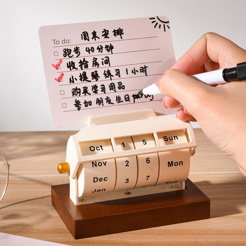 Calendario De Mesa Con Tapa, Calendario Con Tarjeta