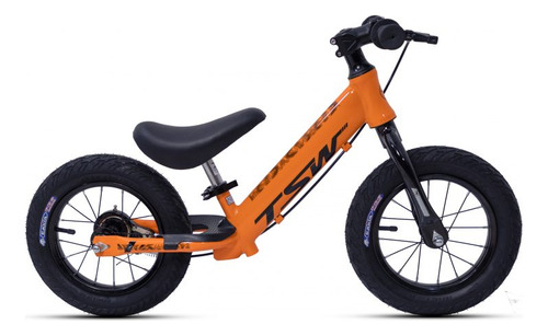 Bicicleta Equilibrio Aro 12 Balance Tsw Bikes Cor Laranja