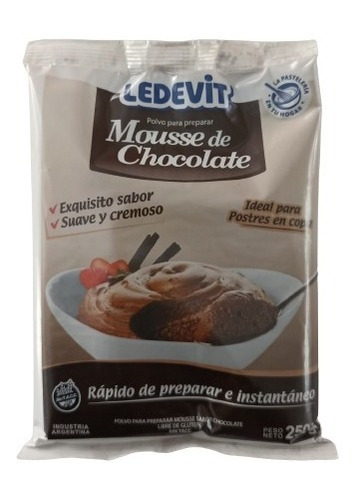 Polvo Para Preparar Mousse De Chocolate Ledevit 250 Gr