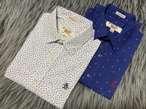 Camisa Manga Corta Penguin Slim Fit