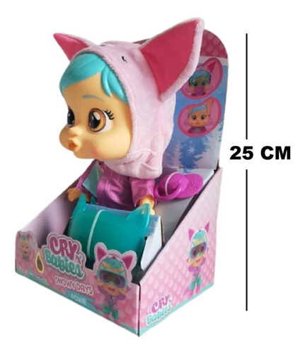 Imagen 4 de 6 de Cry Babies Foxie Snowy Days Wabro Playking