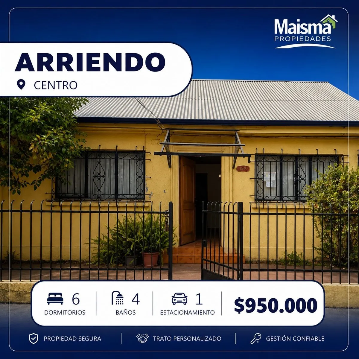 Imagen 1 de 17 de Casa En Arriendo En El Centro De Talca