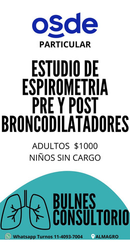Imagen 3 de 3 de Neumonologia Adultos E Infantil - Espirometria
