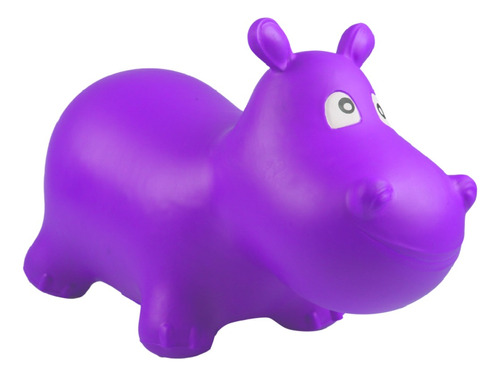 Caballo Saltarín Inflable - Hipopotamo Morado