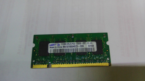 Memoria Ram 2 X 512 Mb Ddr2 Para Laptop (Usado)