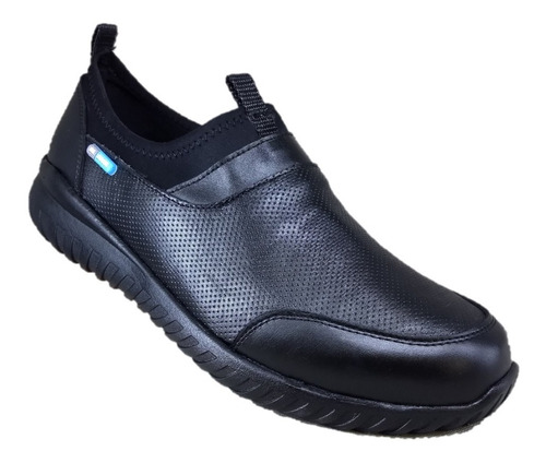 Zapato Tenis Negro Piel Ultraligero Enfermero Dr Hosue 4014