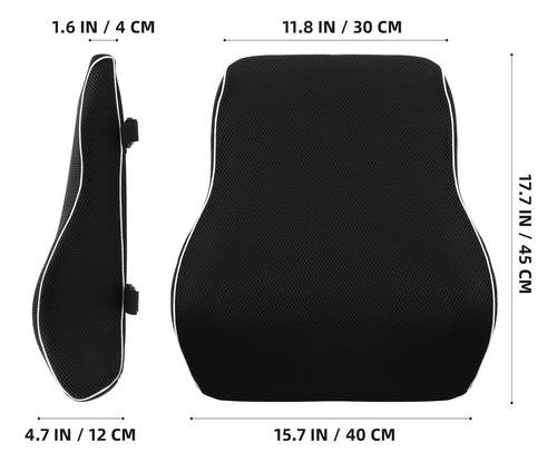 Almohada Lumbar Ortopédica Con Memoria Respaldo Coche Oficin